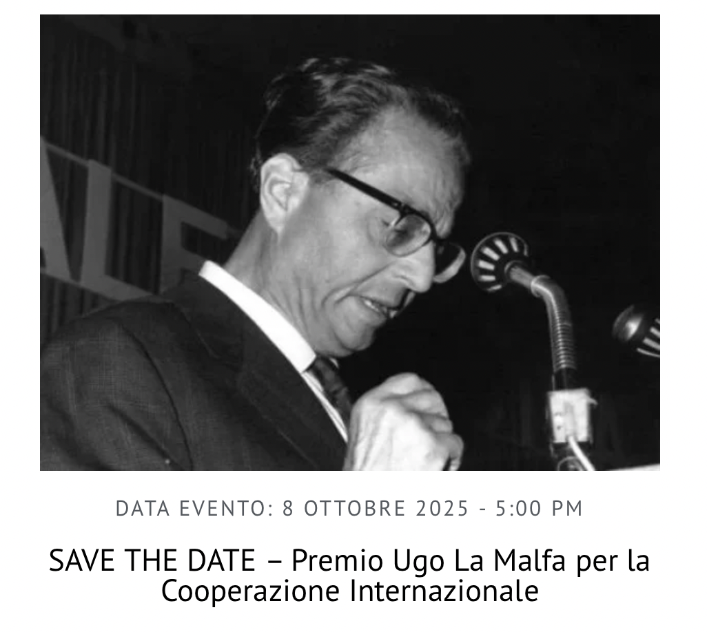 Premio Ugo La Malfa per la Cooperazione Internazionale